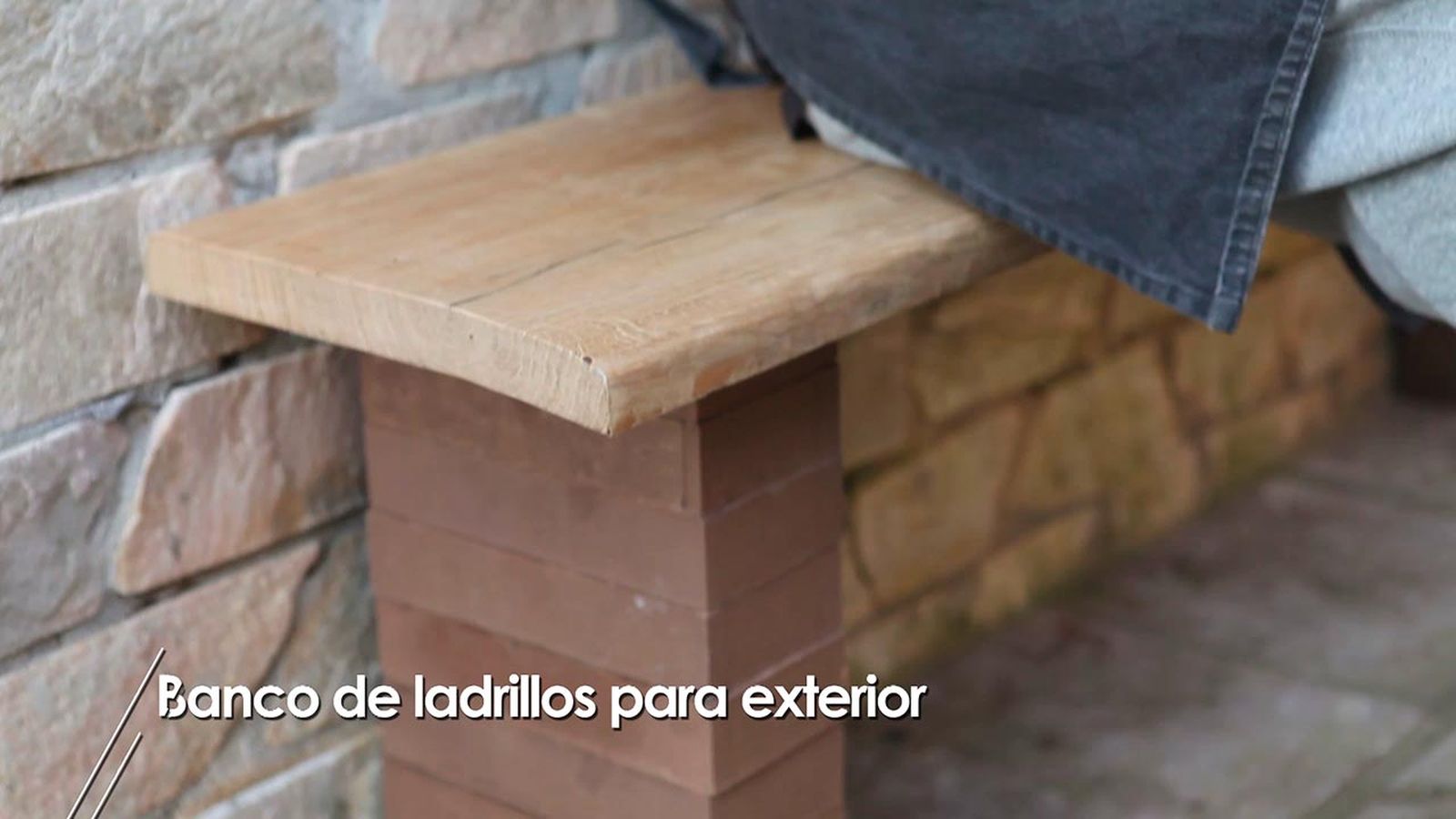 Como hacer un banco con ladrillos para el exterior paso 6 Como hacer un banco con ladrillos para el exterior paso 6
