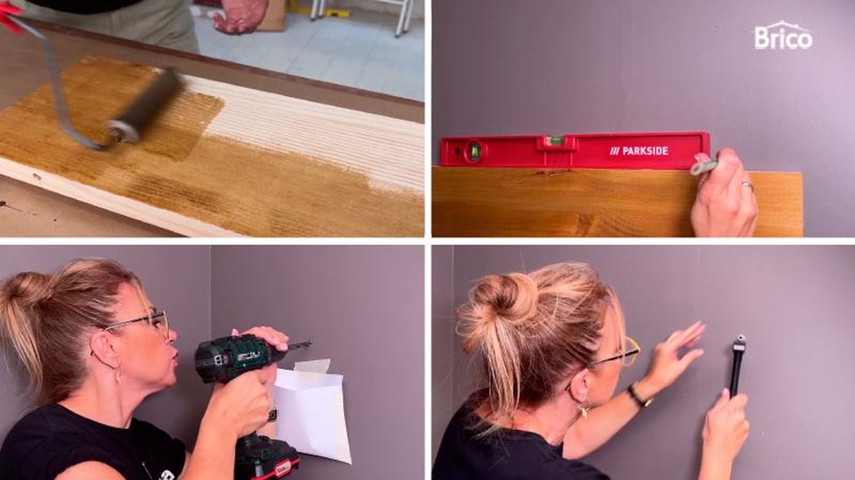 Hacer los puntos de fijación para los soportes