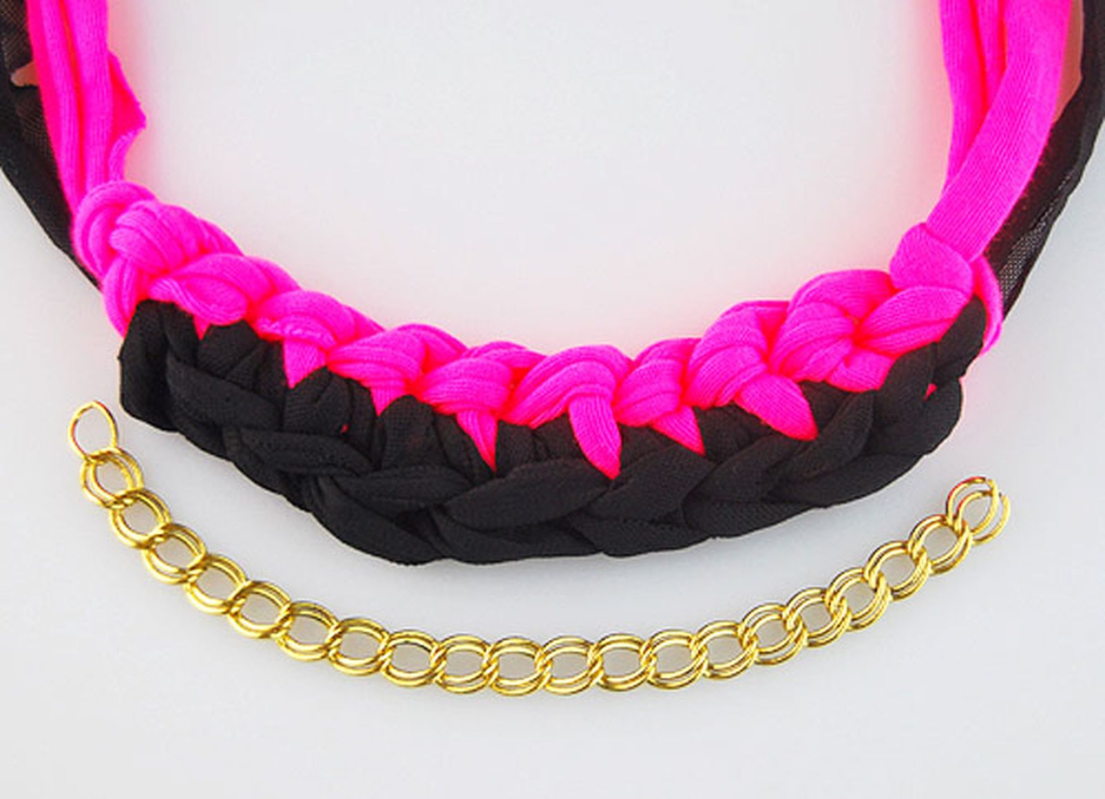 tejer collar trapillo cadenas p5 tejer collar trapillo cadenas p5