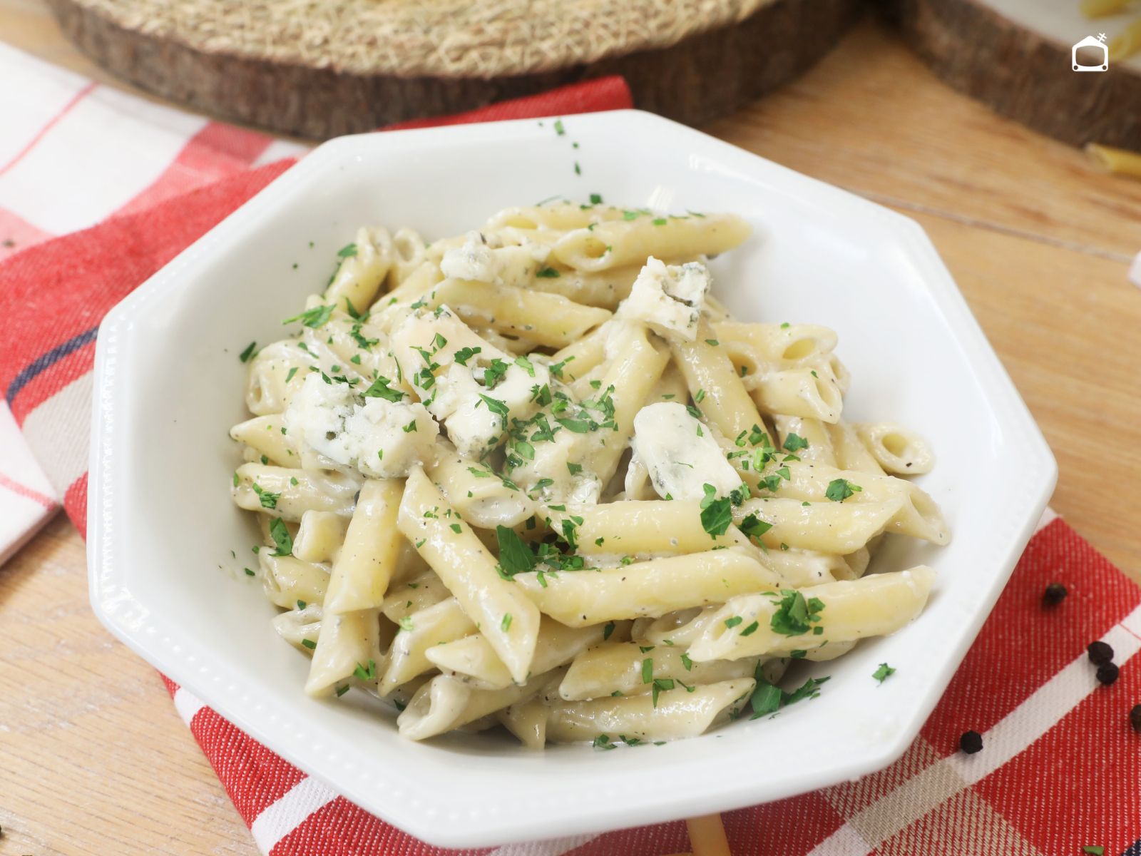 Receta de pasta con queso azul