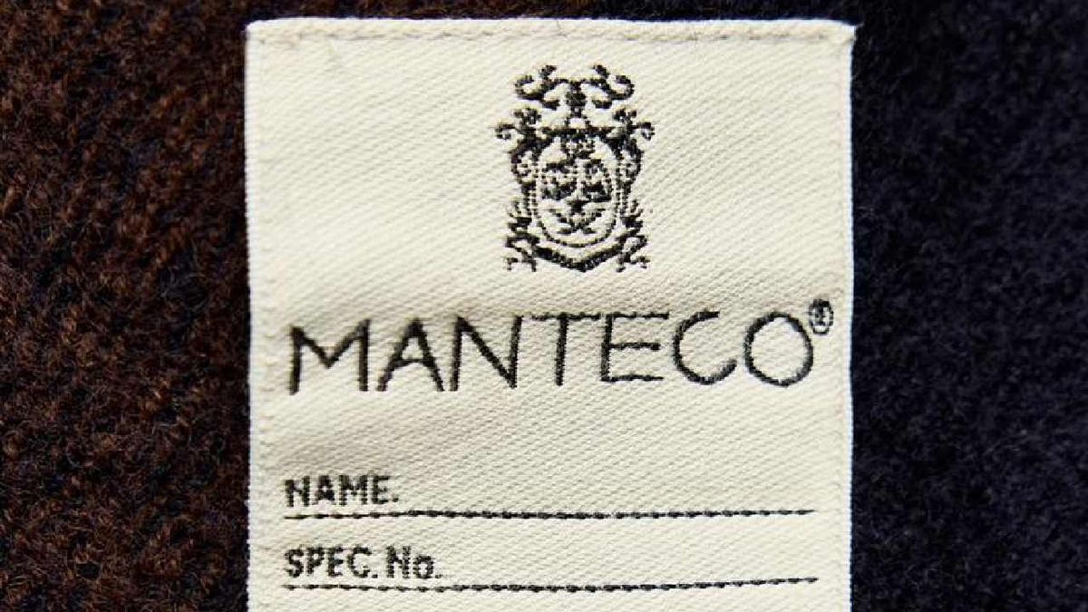 Etiqueta del abrigo de lana Manteco de Zara