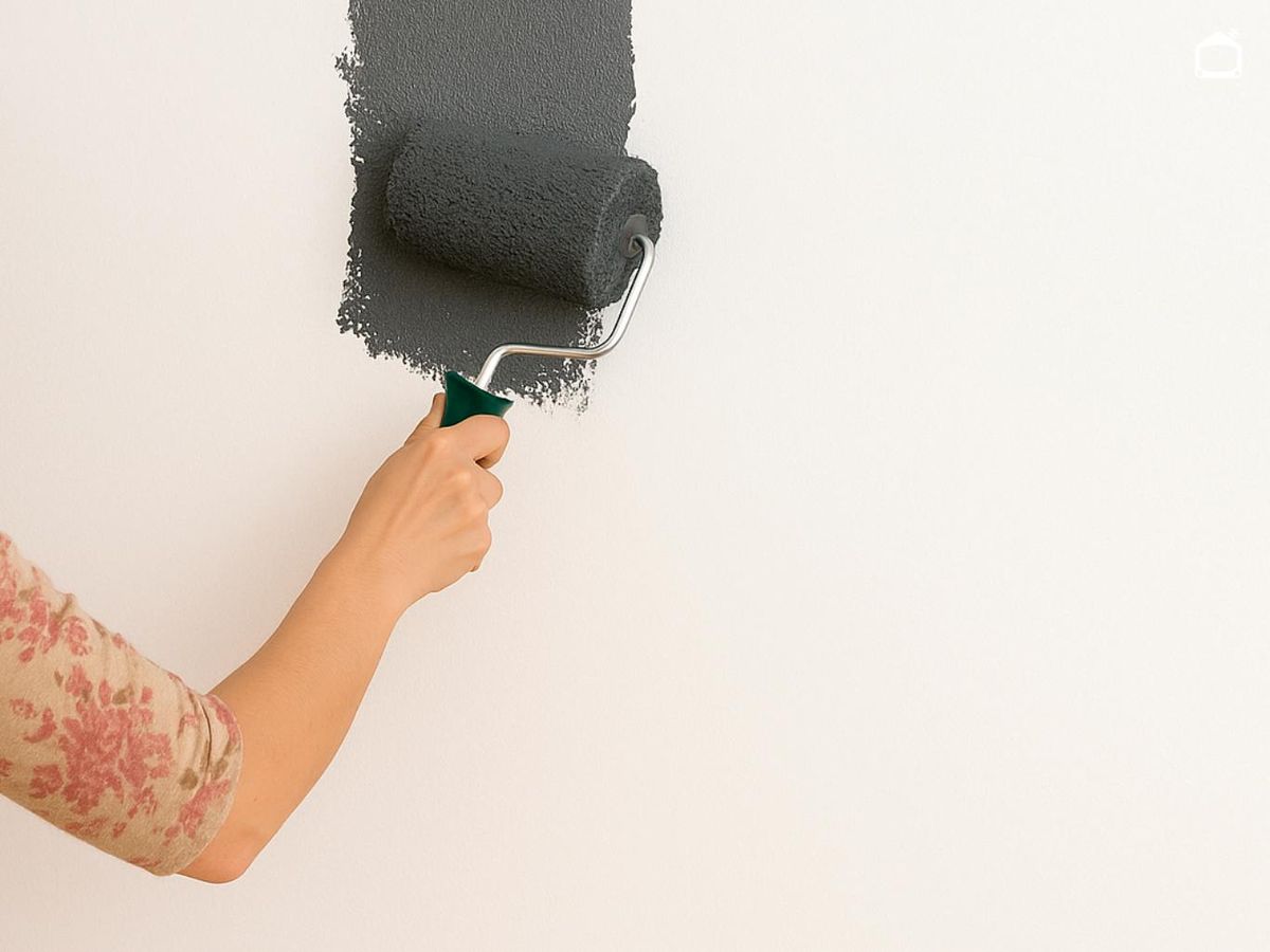 Aplicar el ecoestabilizador en la pared para quitar el gotelé al temple.