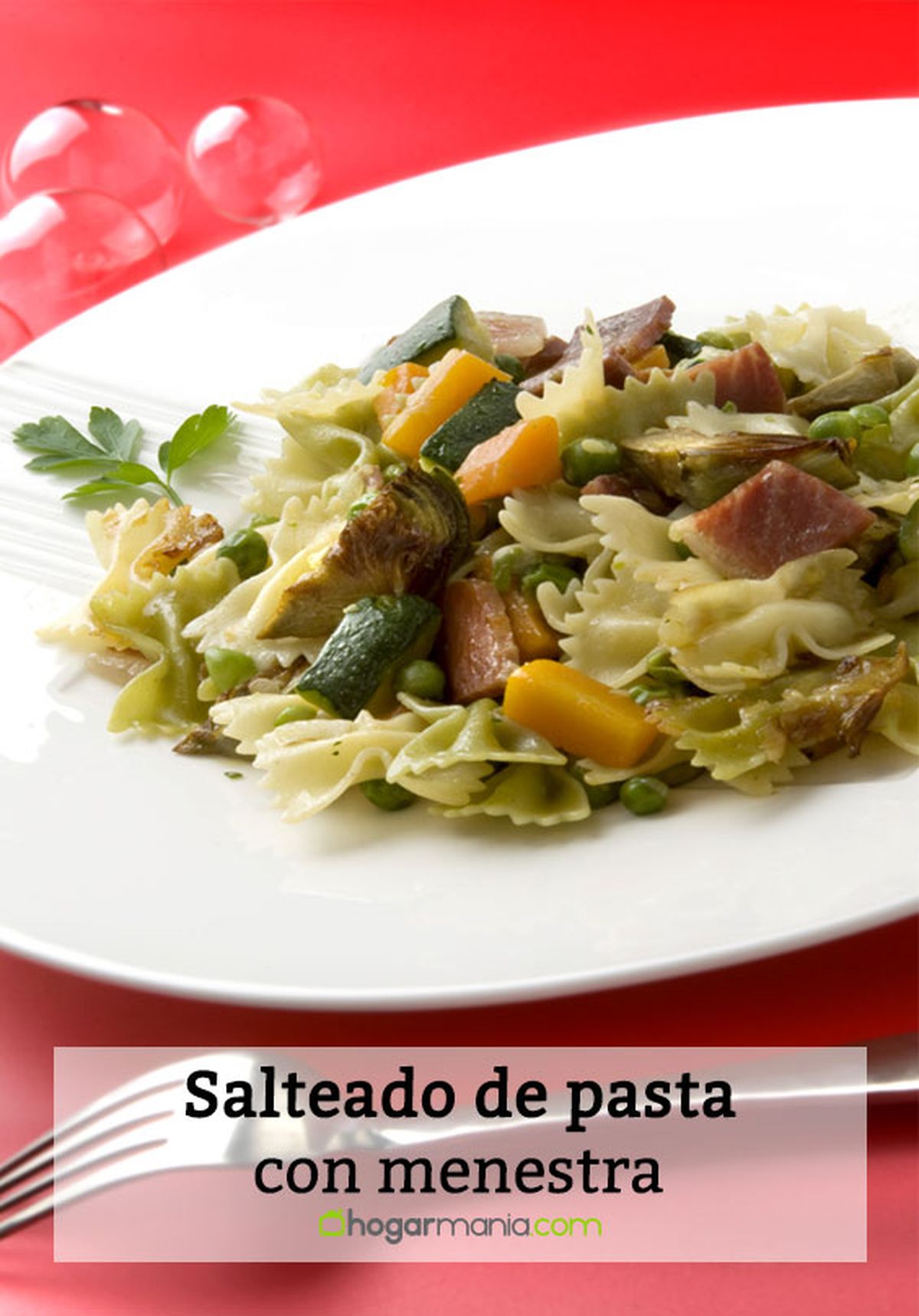 salteado pasta menestra
