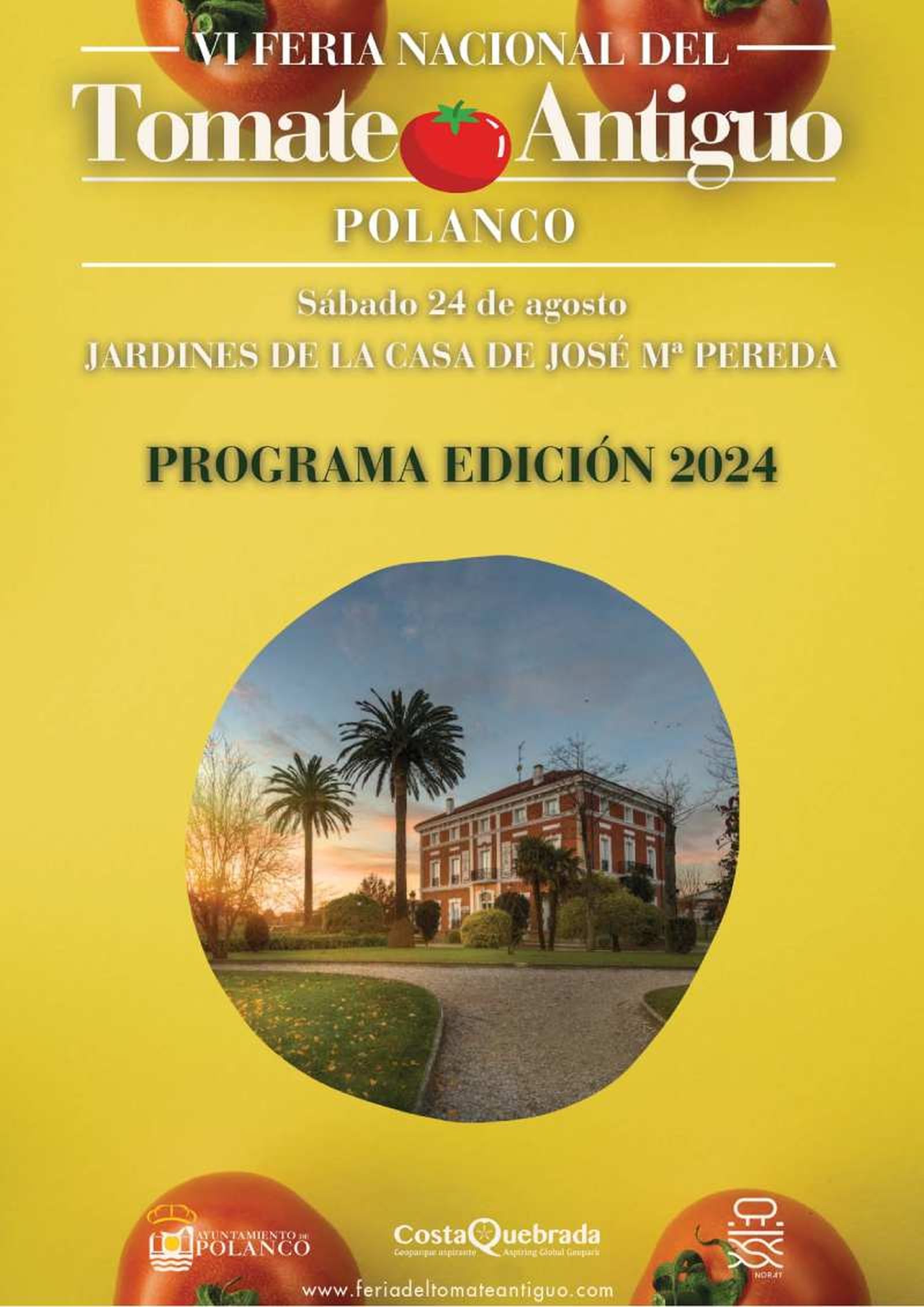 Cartel de la VI feria del tomate antiguo Polanco 2024 Cartel de la VI feria del tomate antiguo Polanco 2024