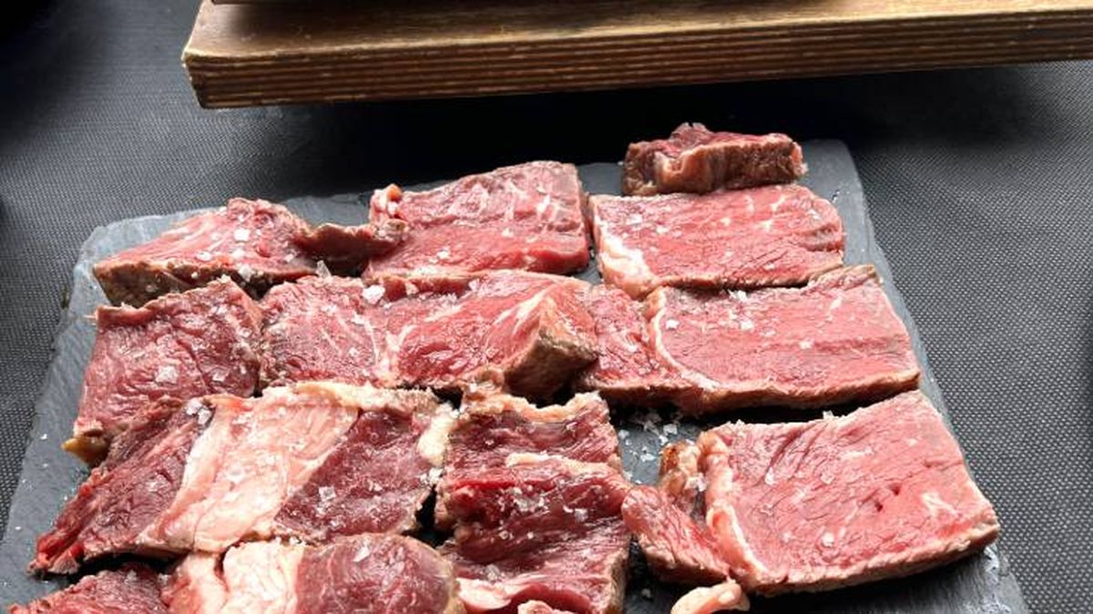 corte carne asar a la piedra