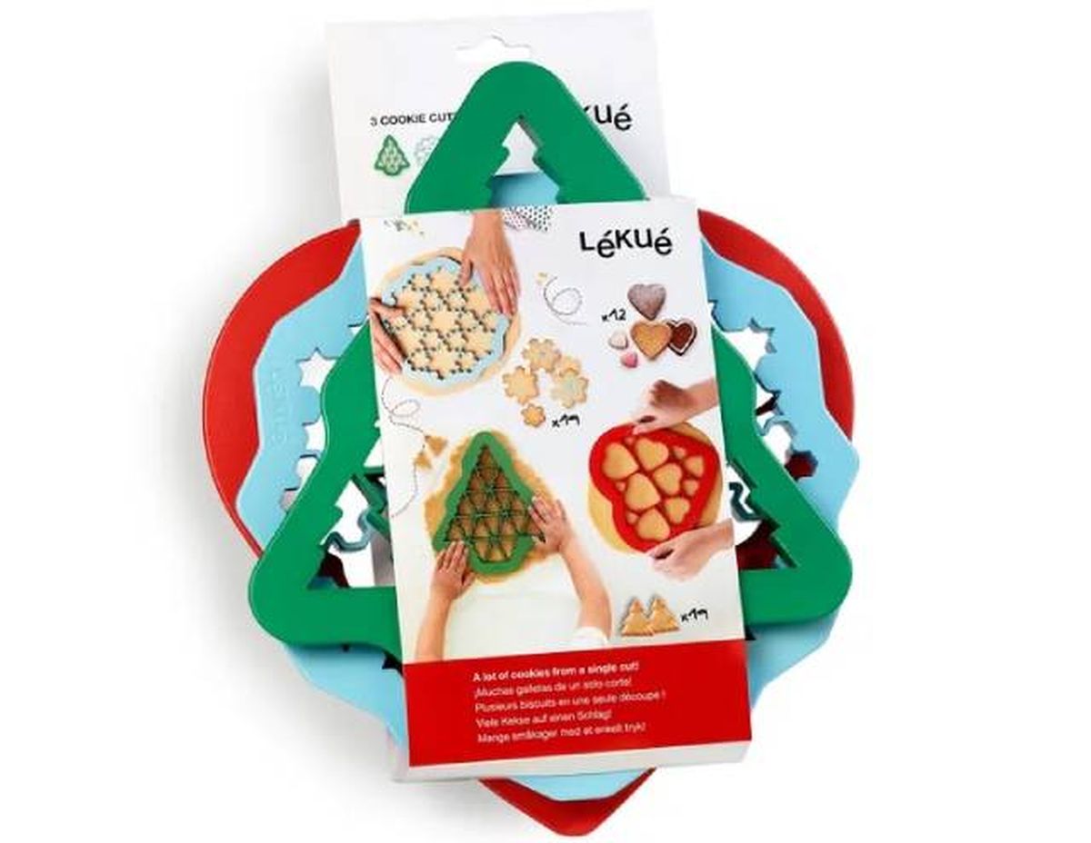 moldes galletas navidad lekue cortadores rapidos