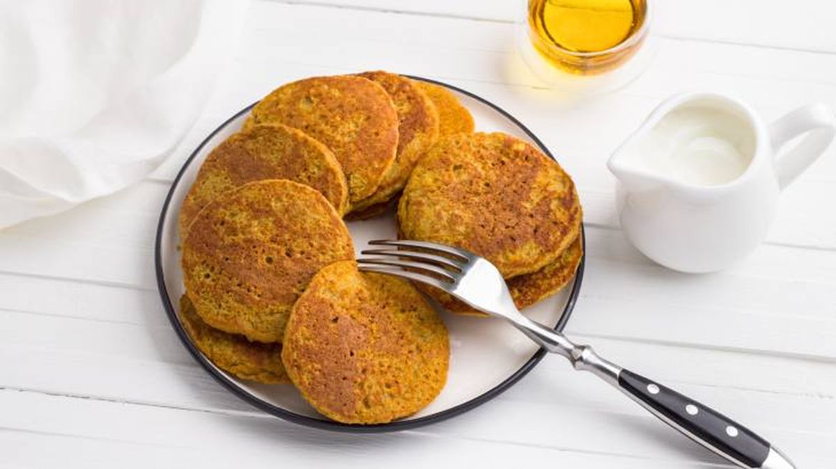 tortitas de harina de avena con calabaza