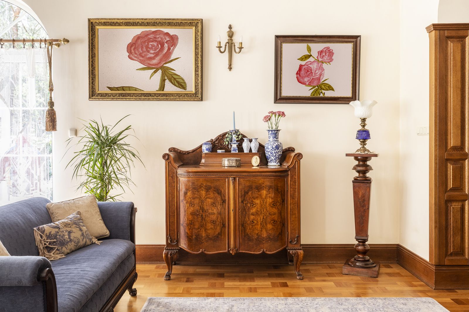 La decoración moderna con la vintage funciona muy bien