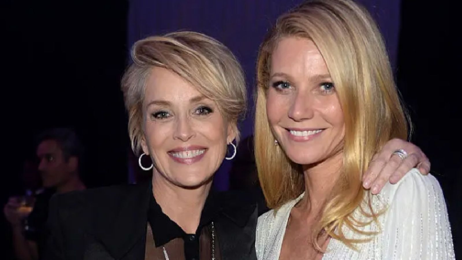 Las actrices Sharon Stone y Gwyneth Paltrow