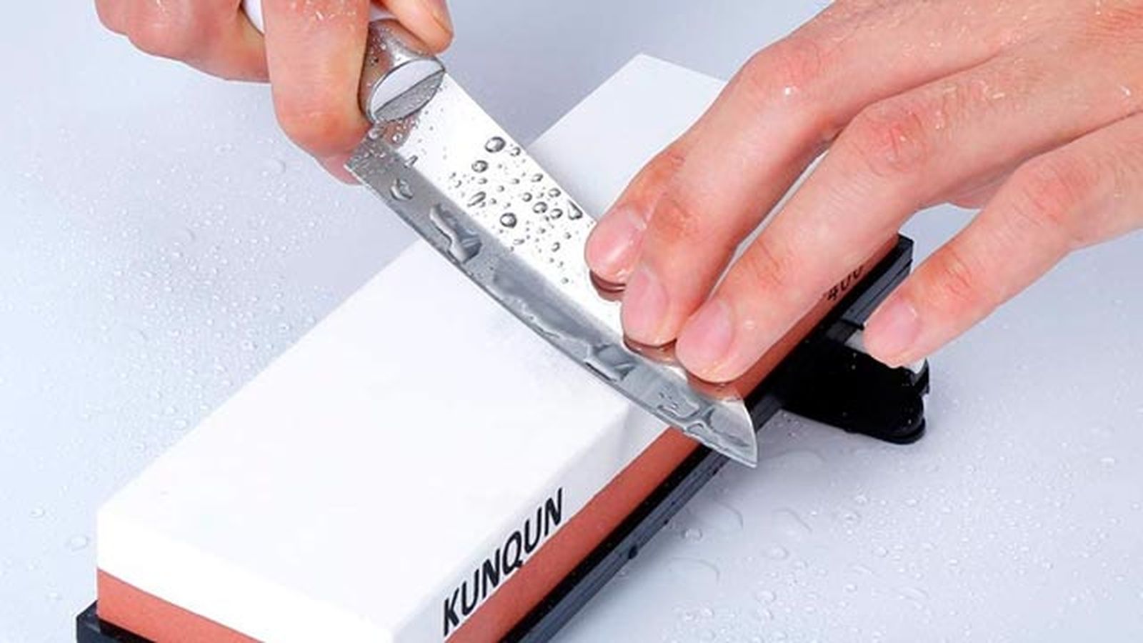 afilar cuchillo con piedra afilar cuchillo con piedra