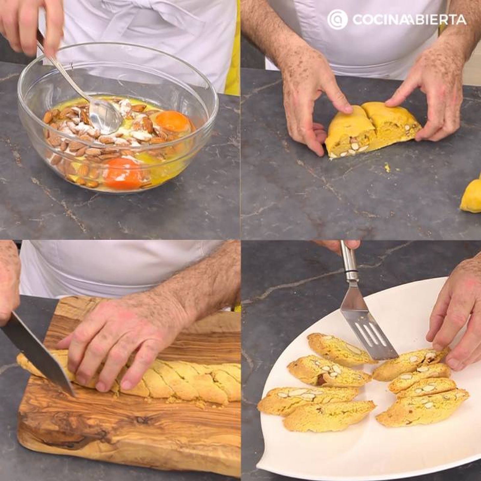 carquinyolis pastas de almendra receta pasos