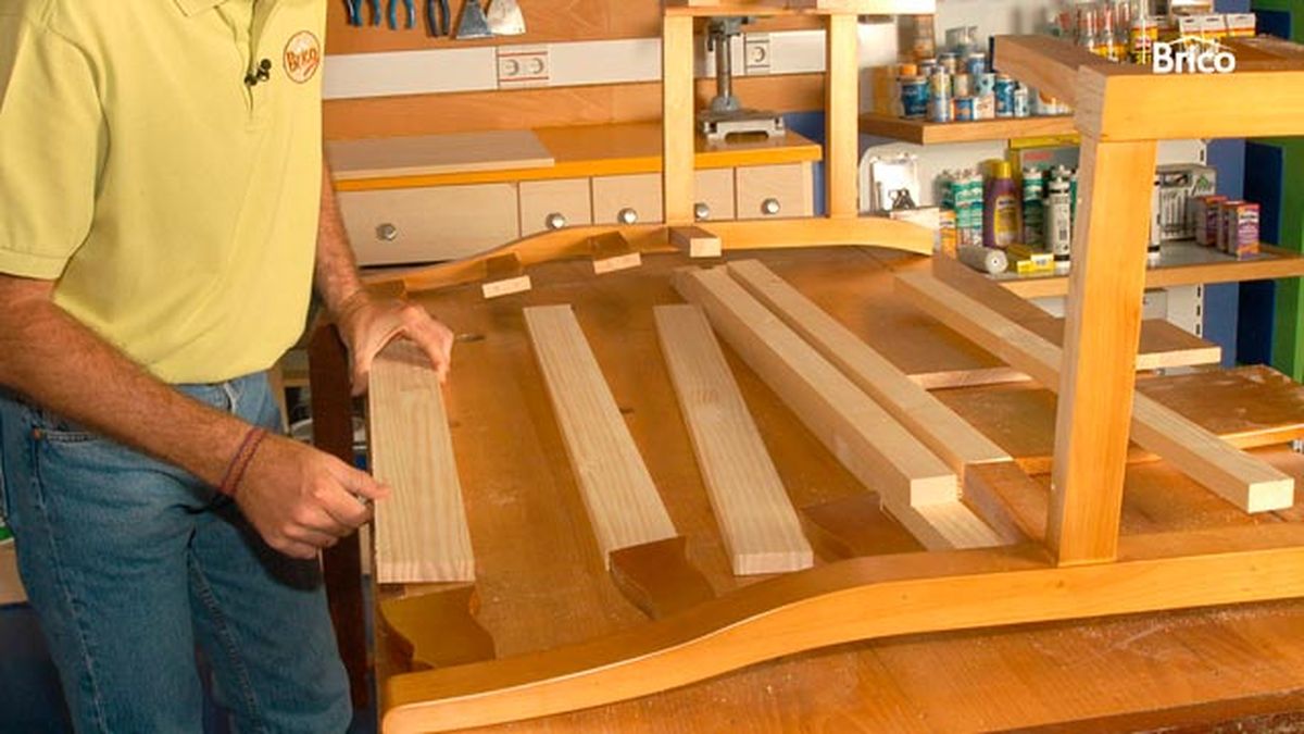 Transformar una silla en un banco paso 5