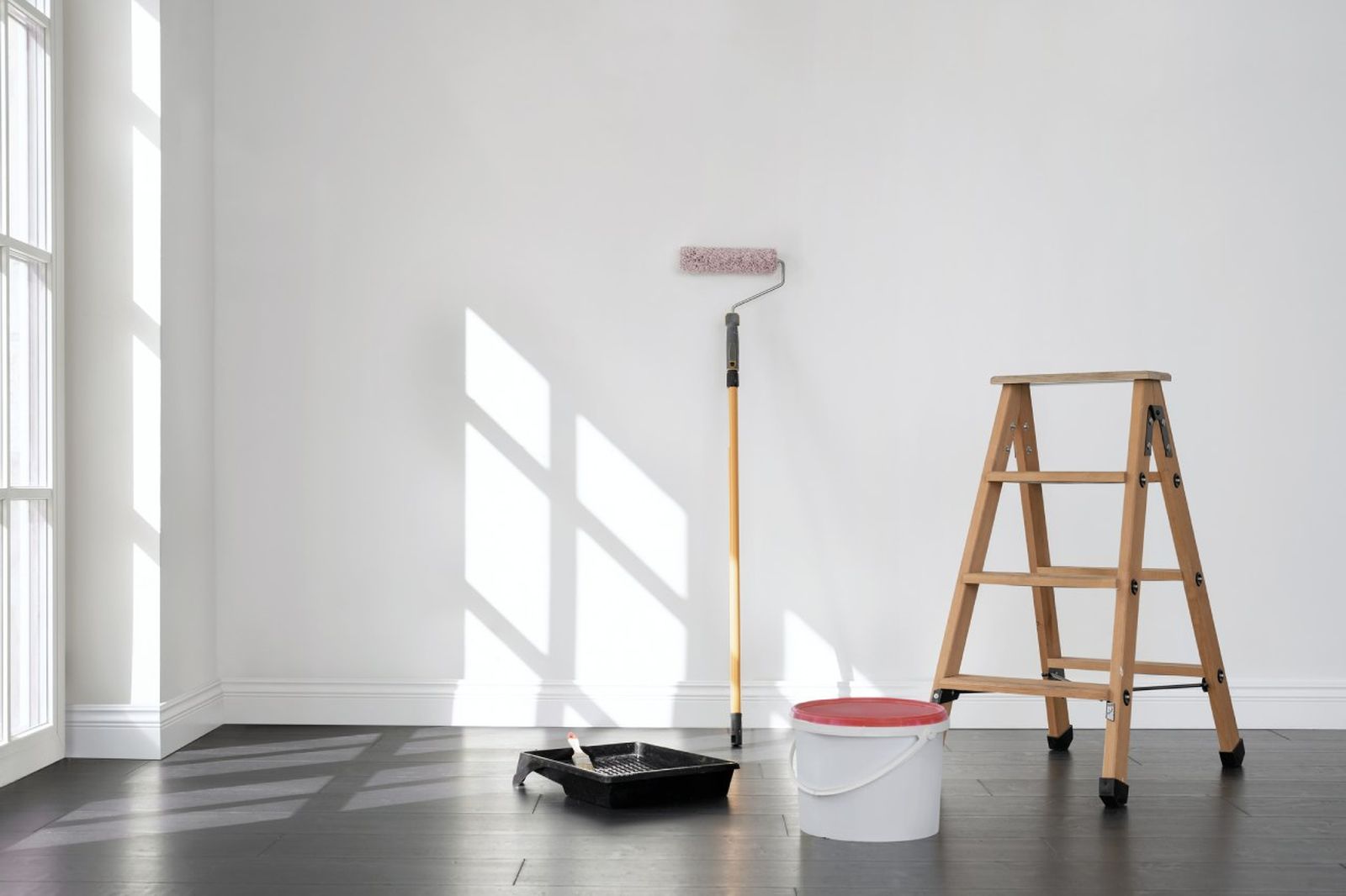 Habitación recién pintada