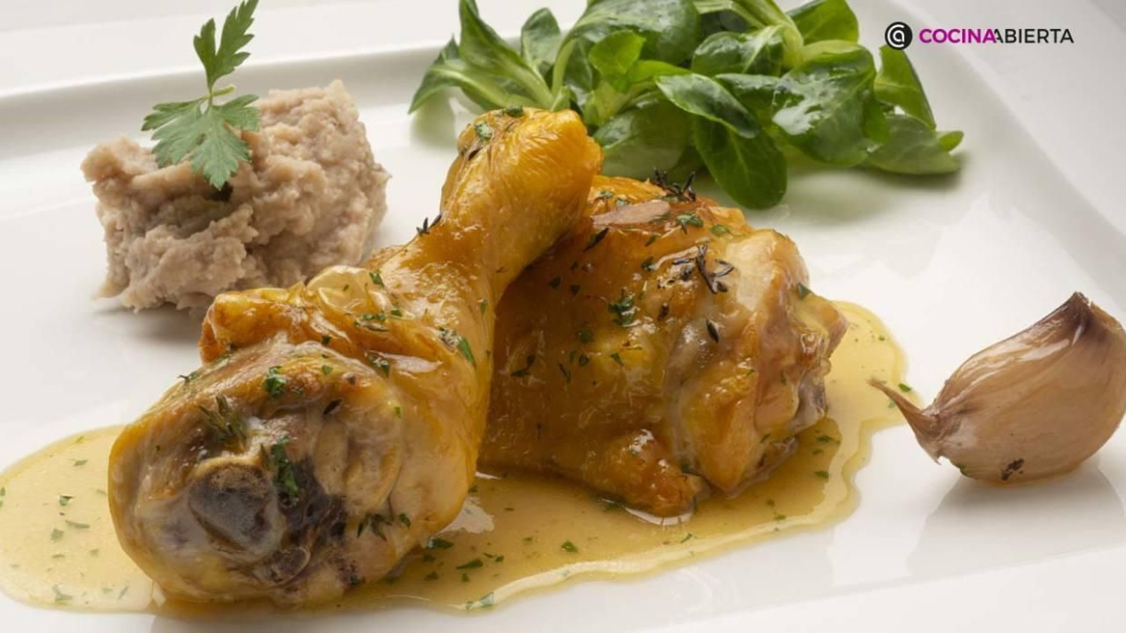 Muslos de pollo con puré de castañas por Karlos Arguiñano ¡un delicioso plato otoñal!