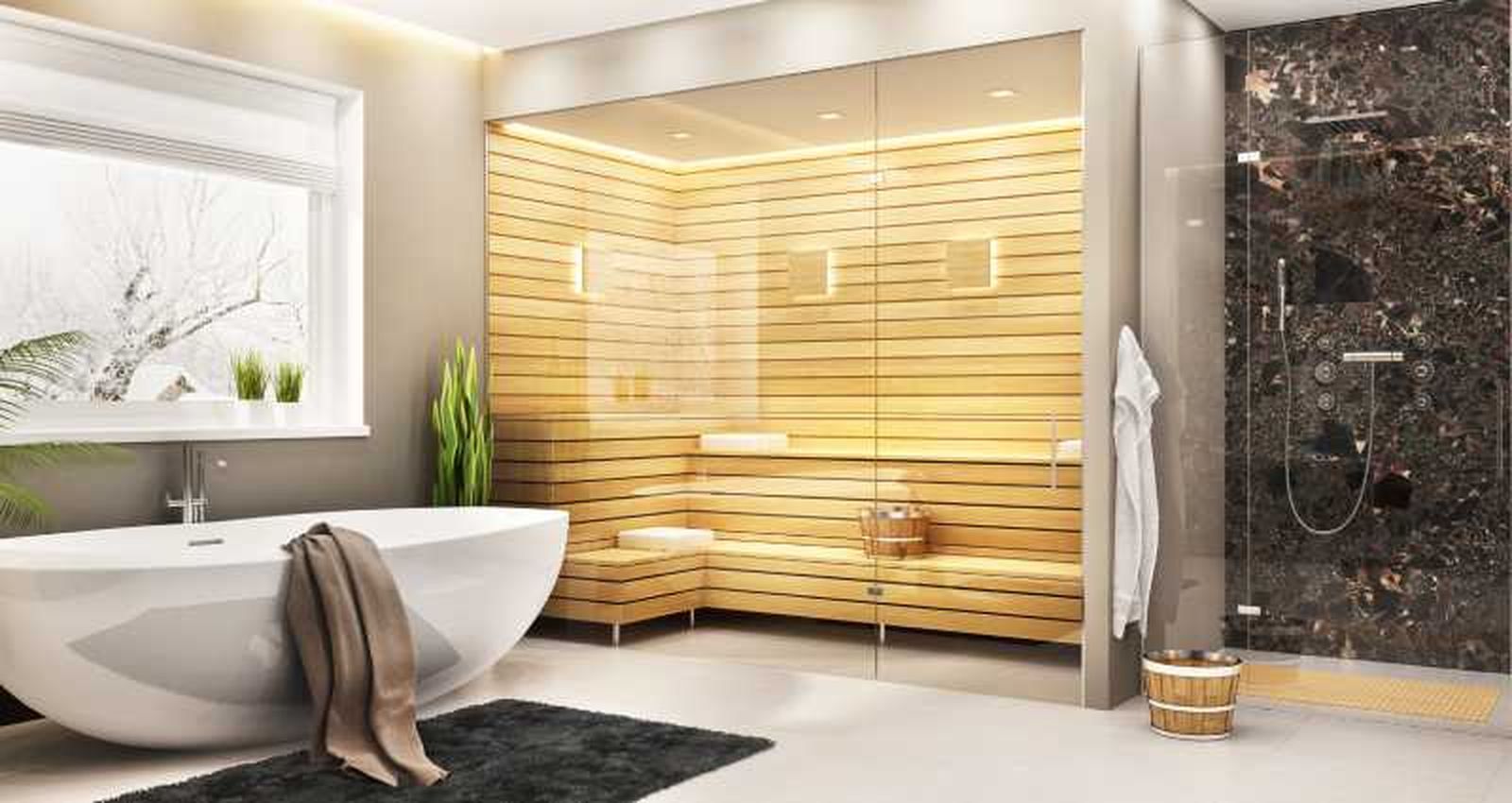 Baño tipo spa. Baño tipo spa.