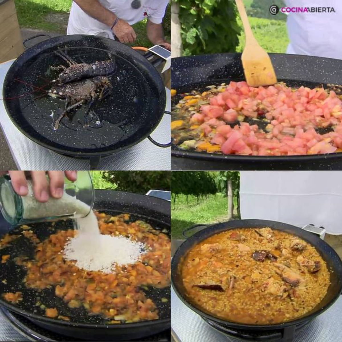 arroz con bogavante receta pasos