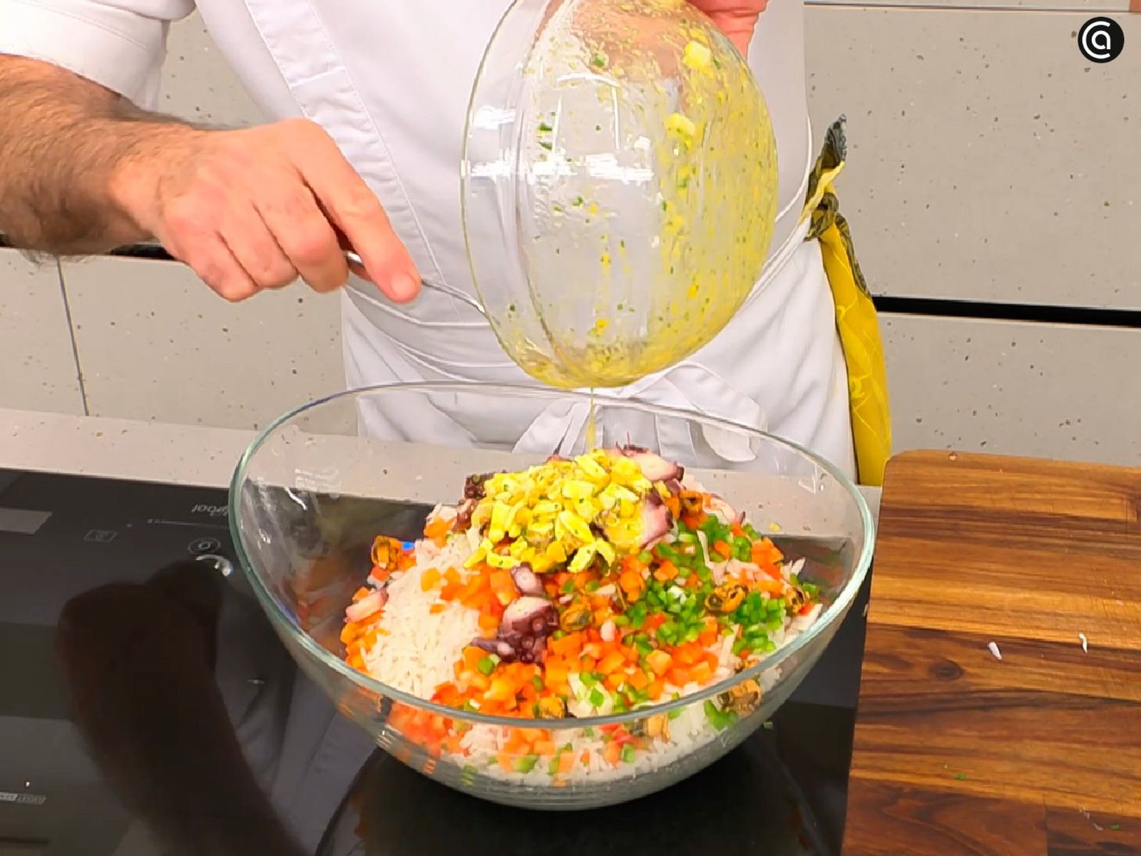 Vinagreta de huevo cocido