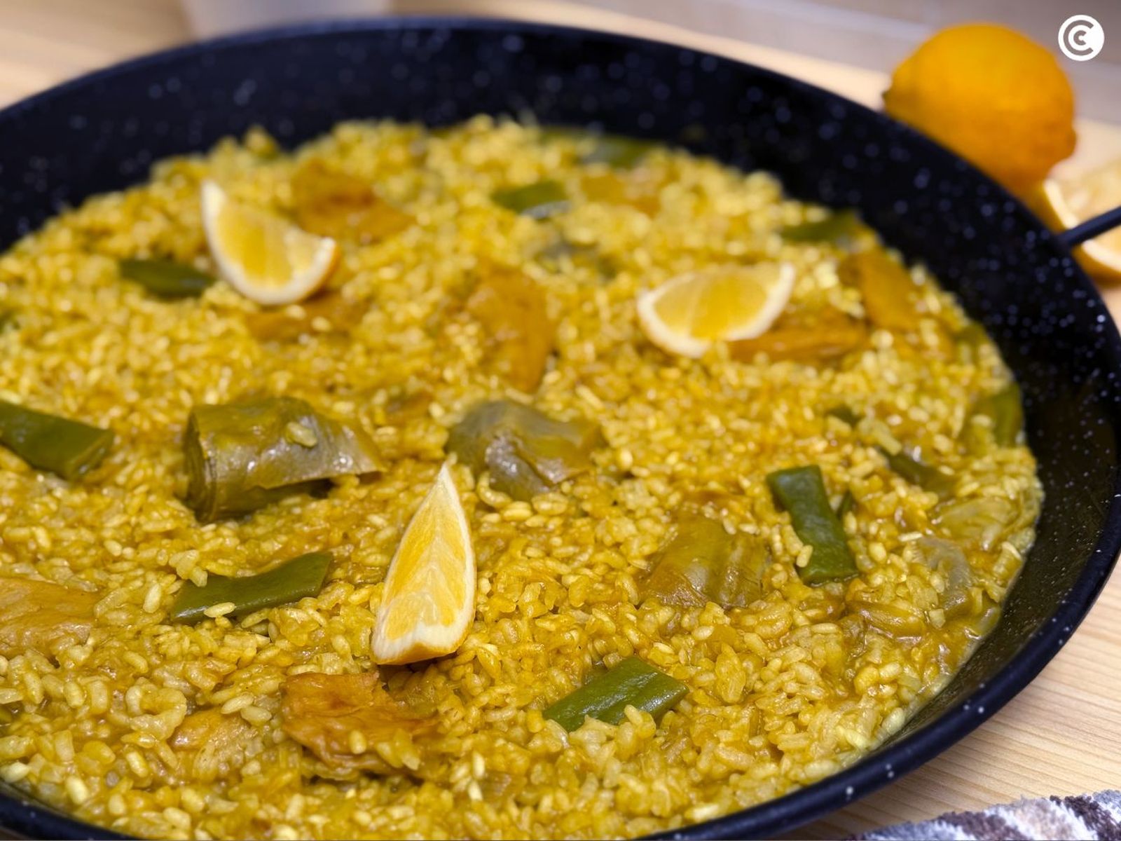 Paella vegana Paella vegana