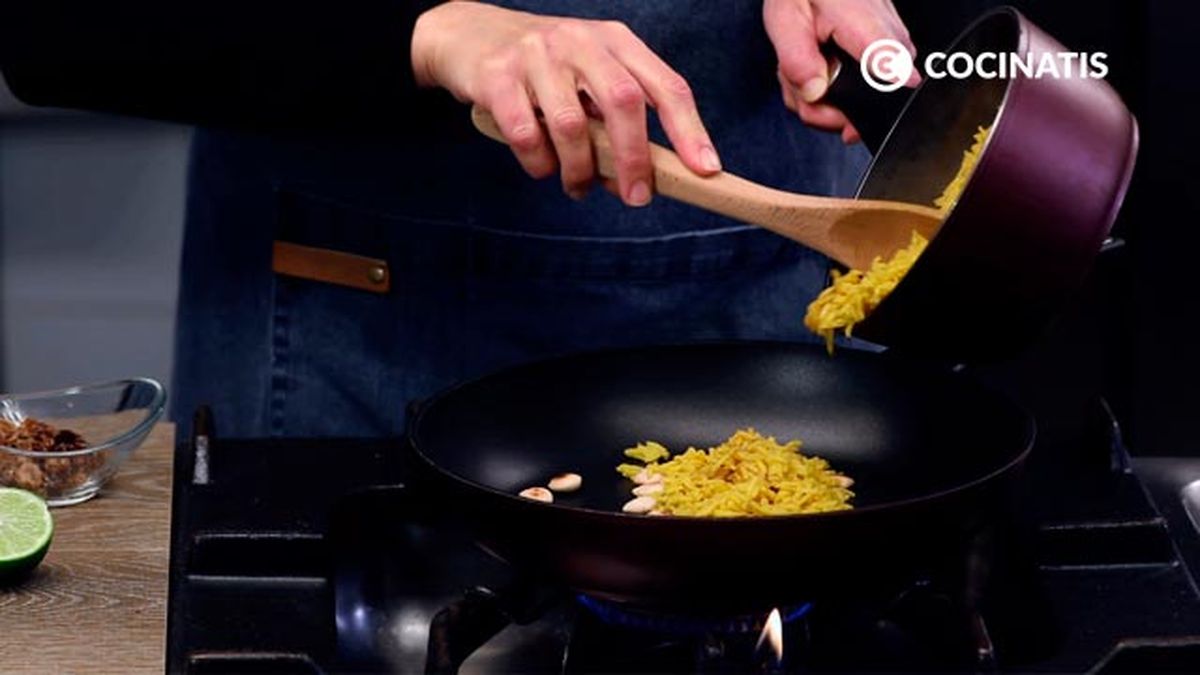 Receta de arroz basmati con curry y pimienta  paso 4