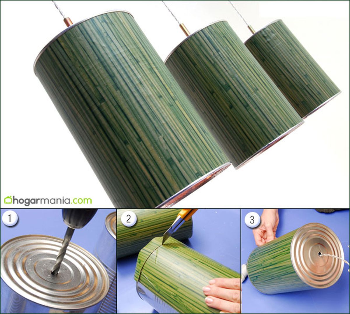 Cómo hacer una lámpara con una lata paso a paso