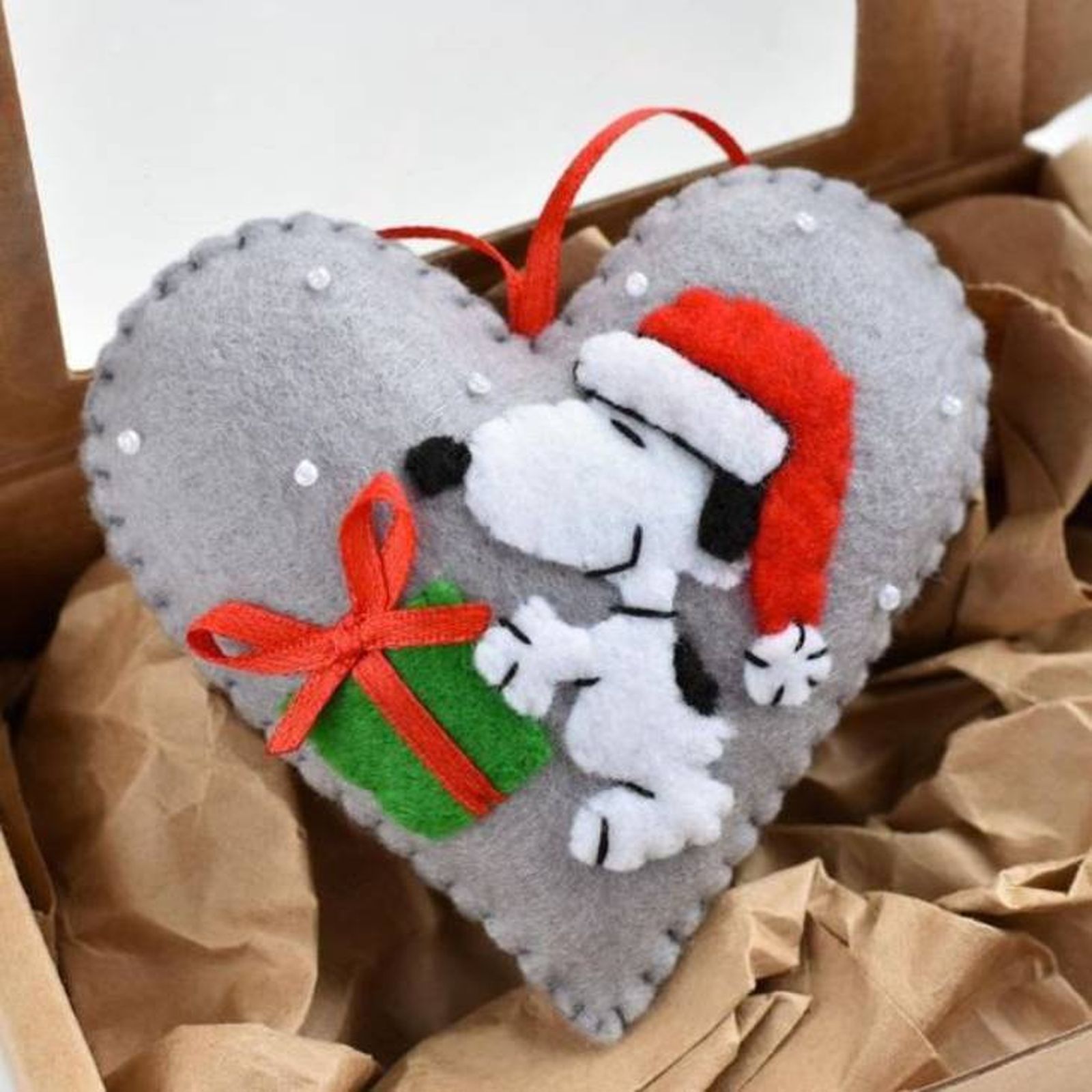 adorno navidad fieltro snoopy pinterest adorno navidad fieltro snoopy pinterest