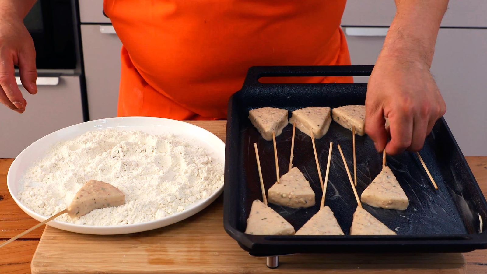 Recetas de piruletas de queso paso 4 Recetas de piruletas de queso paso 4