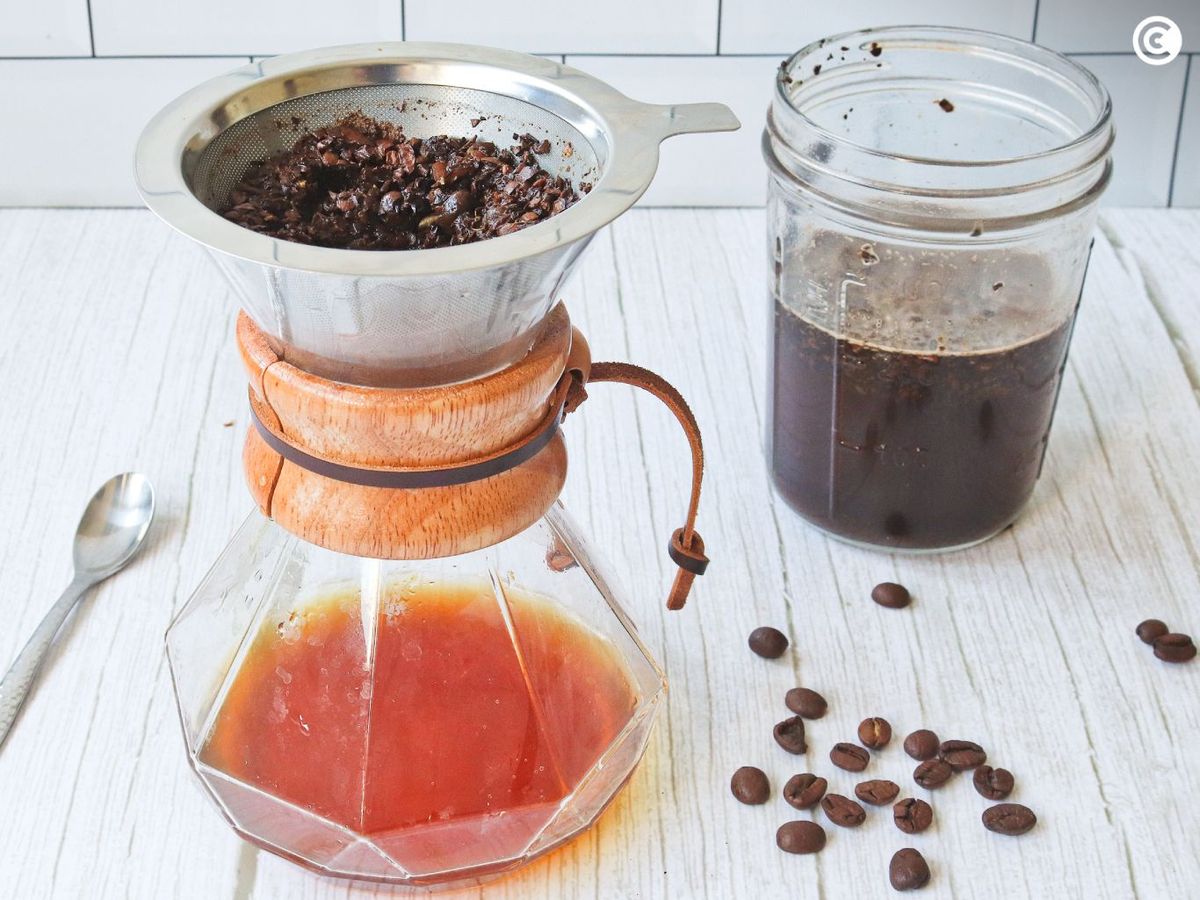 Filtra el café cold brew
