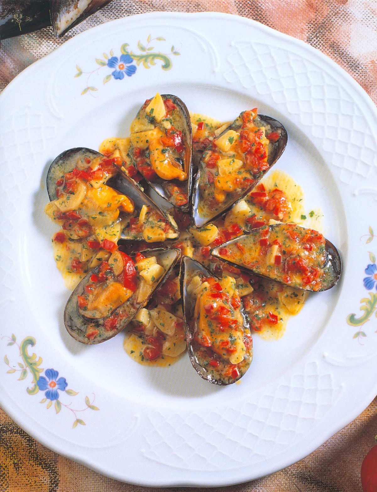 Mejillones con pimientos