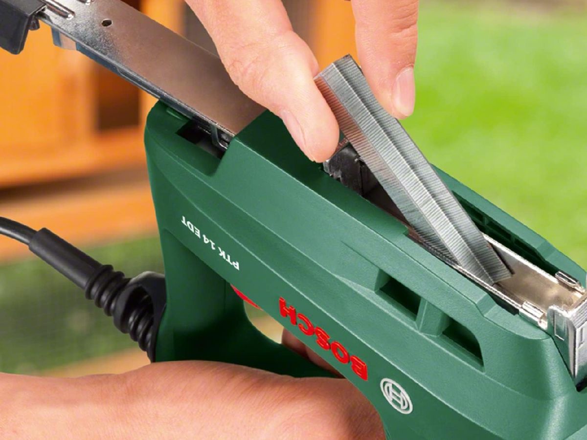 Grapadora de tapicería eléctrica