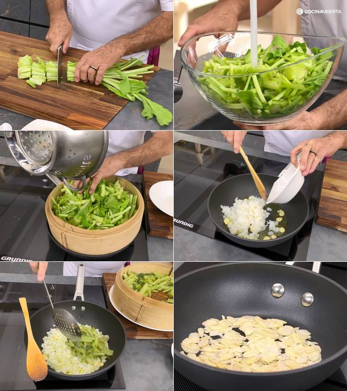 borraja bacalao pasos