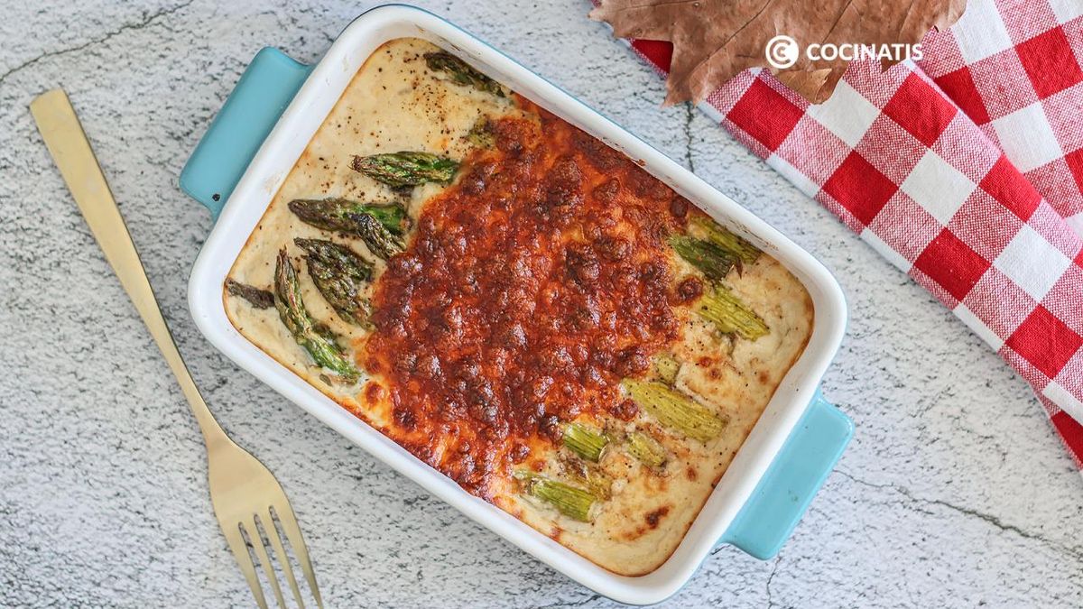 Espárragos gratinados