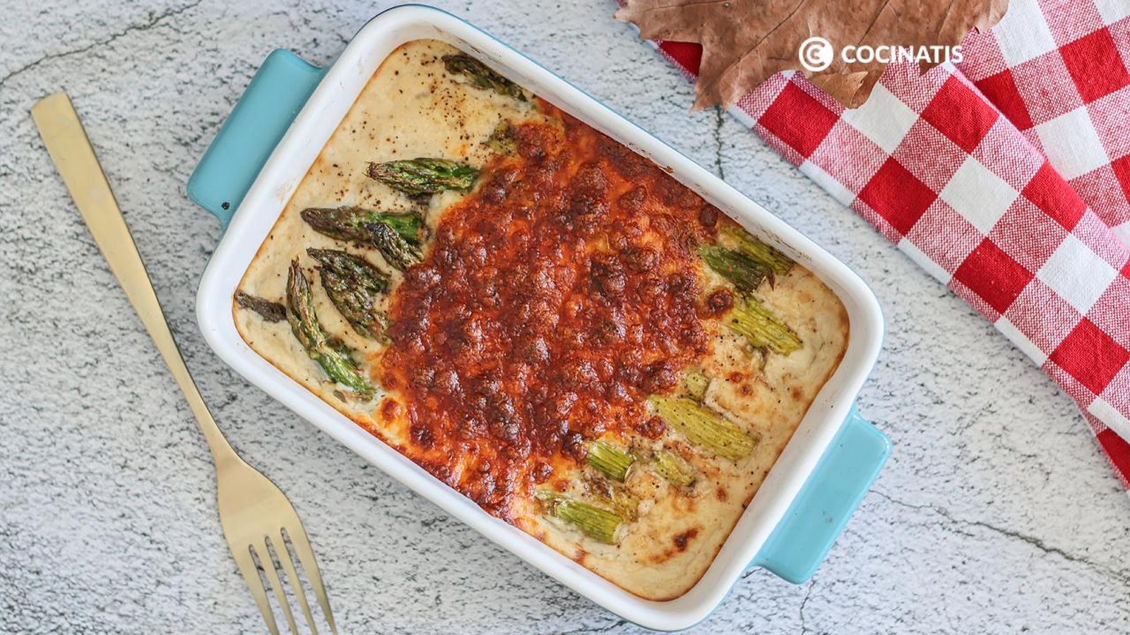 Espárragos gratinados