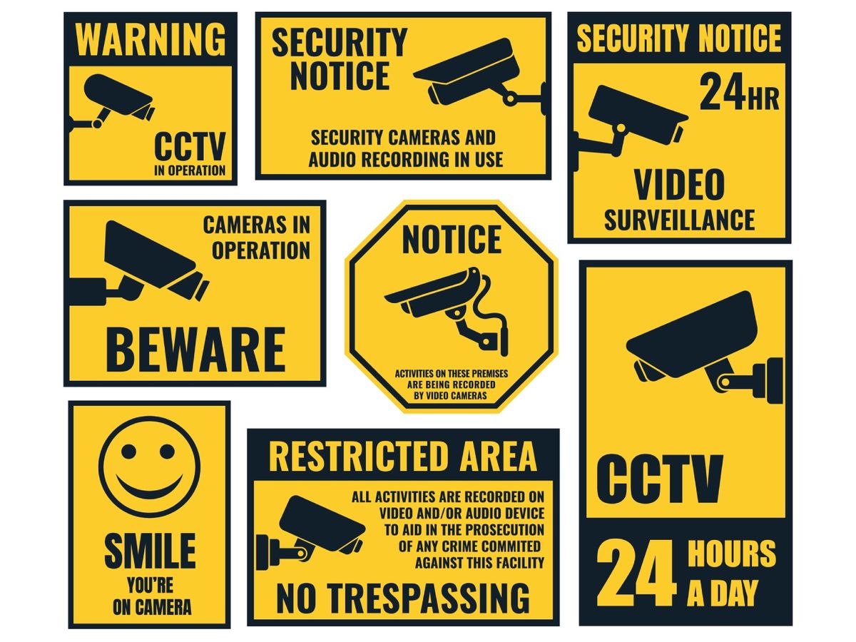 Un simple cartén o pegatina puede ahuyentar a un ladrón