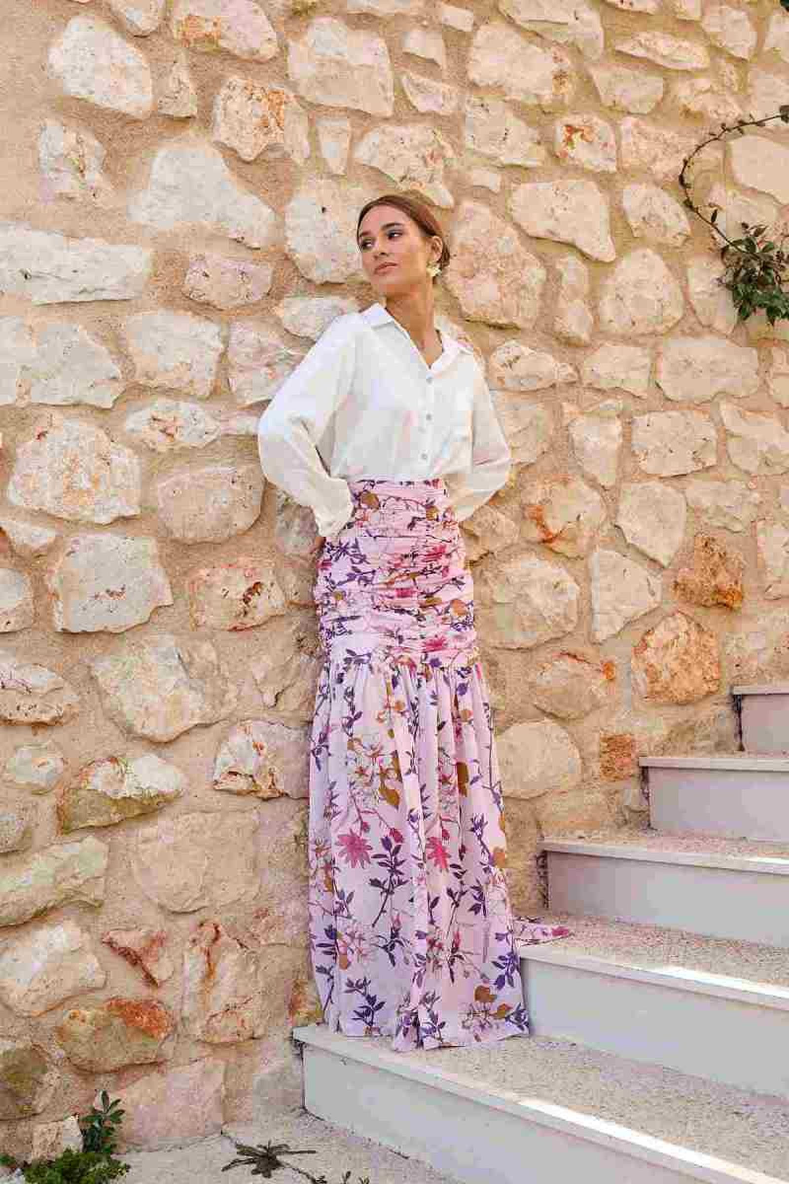 falda flores bruna