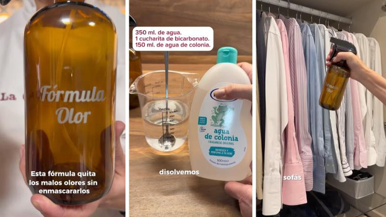 Preparación e ingredientes de la mezcla casera para dar buen olor a la ropa / Imagen: La Ordenatriz Preparación e ingredientes de la mezcla casera para dar buen olor a la ropa / Imagen: La Ordenatriz