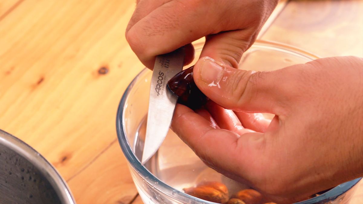 Receta castañas cocidas  paso 3