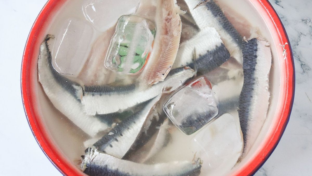 Sardinas frescas y limpias