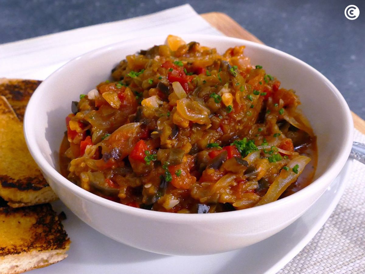 Receta de mojete de berenjena