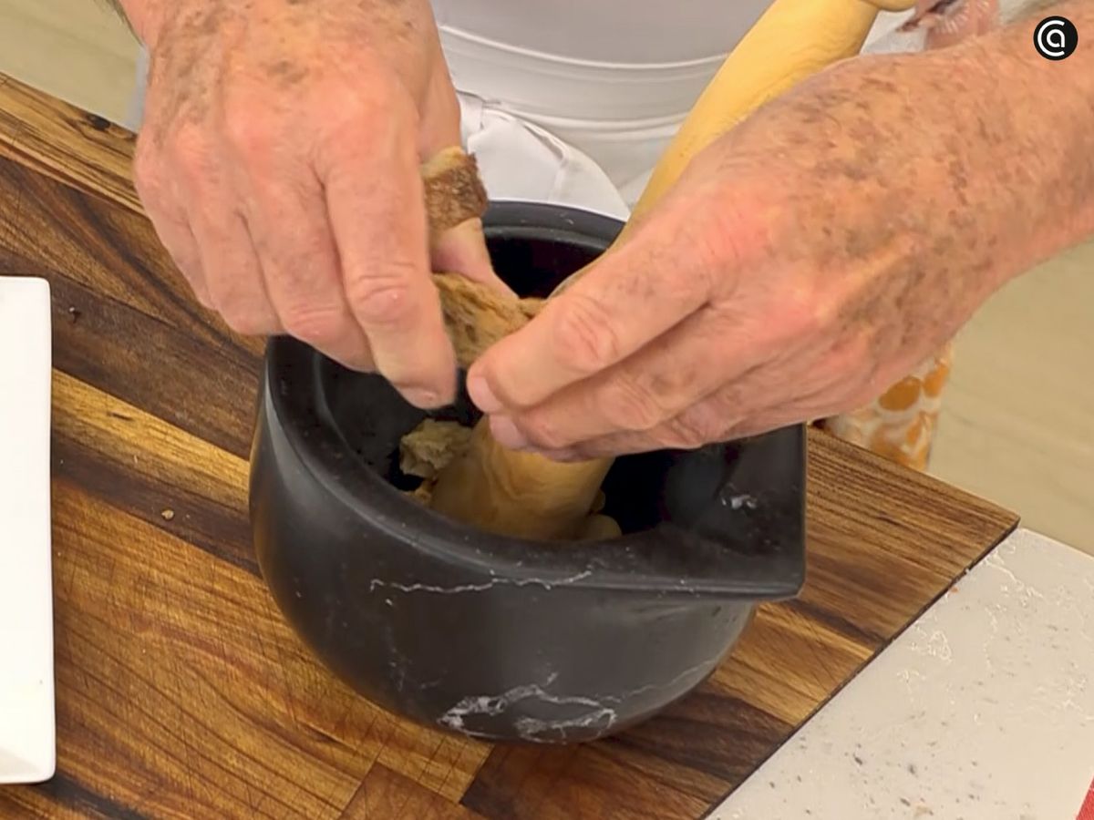 Sepia con guisantes y albóndigas - paso 5