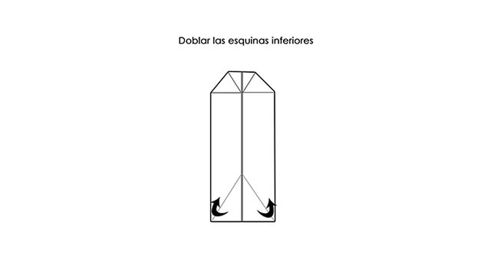 Hacer camisa origami paso 4 Hacer camisa origami paso 4