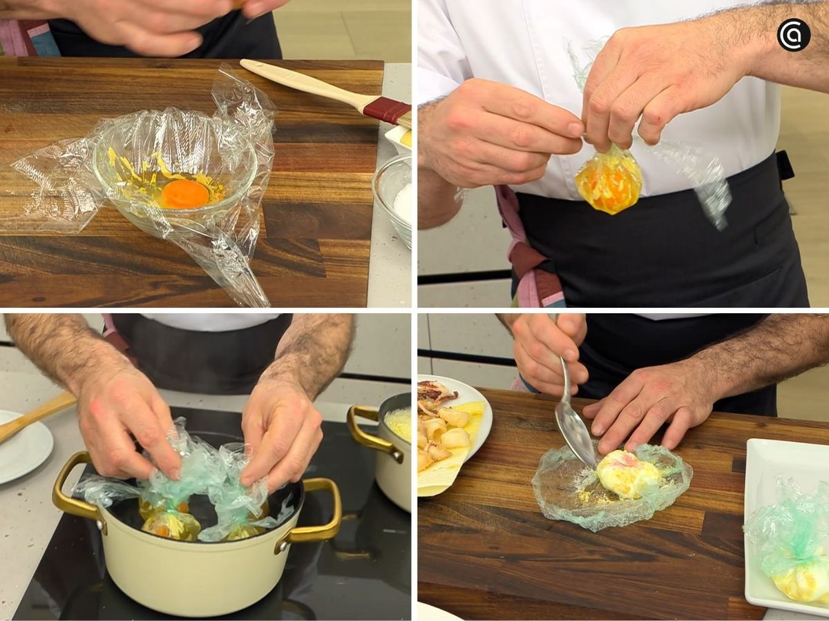 Paso a paso para hacer los huevos poché con mostaza