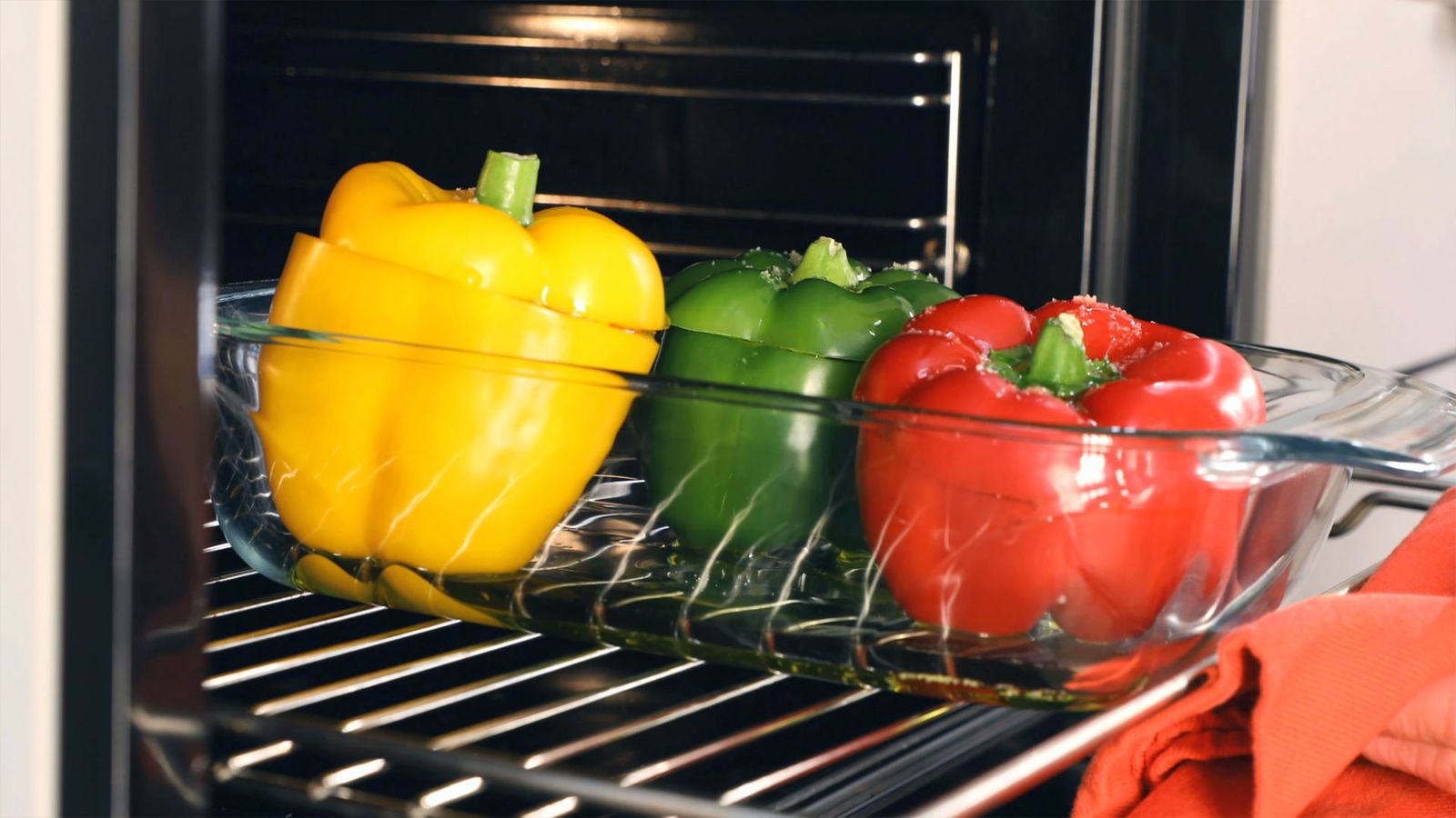 Receta pimientos rellenos al horno  paso 5