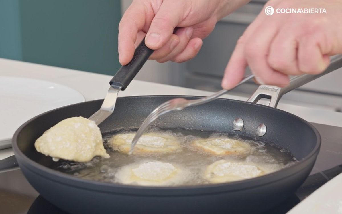 Tortitas de queso fresco - paso 3