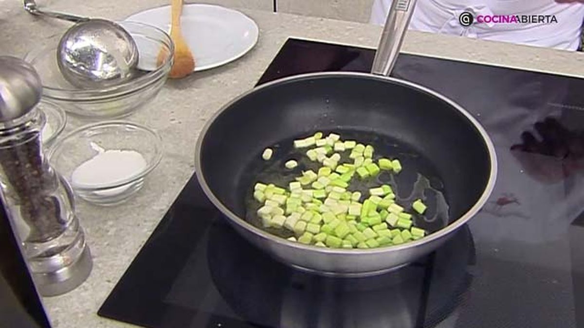 receta habitas salteadas crema patata ka paso 6