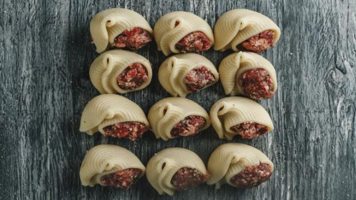 galets rellenos receta facil