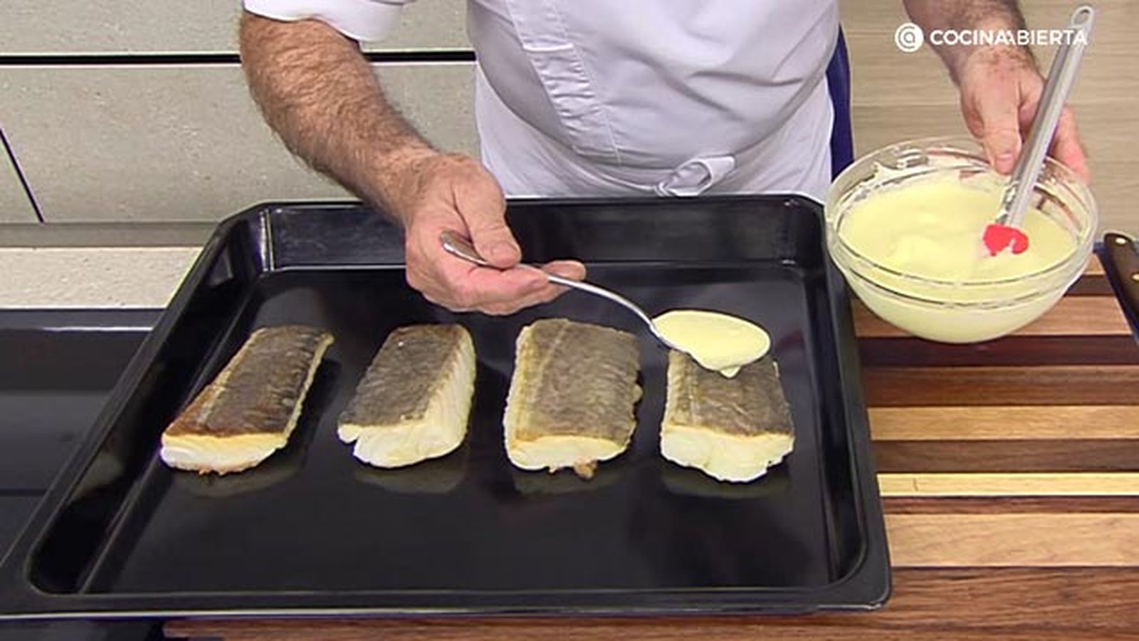 receta bacalao gratinado guisantes ka paso 8 receta bacalao gratinado guisantes ka paso 8