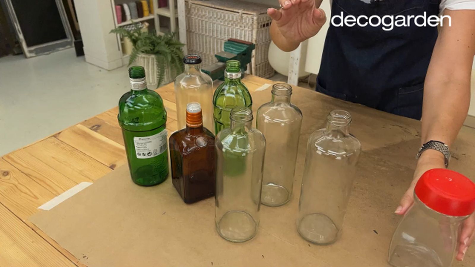 decorar botellas cristal paso 1 decorar botellas cristal paso 1