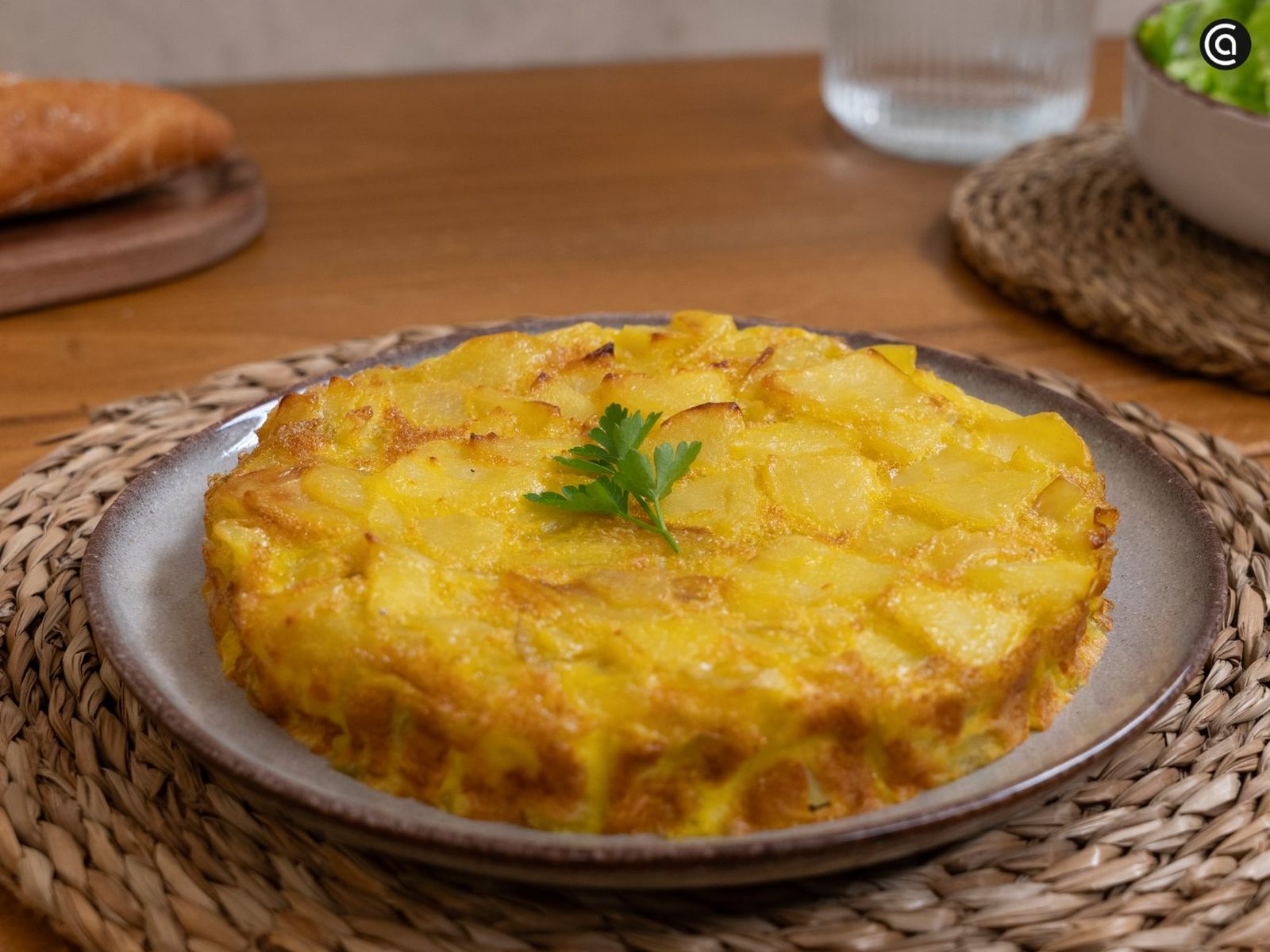 Tortilla de patatas ligera (al horno)
