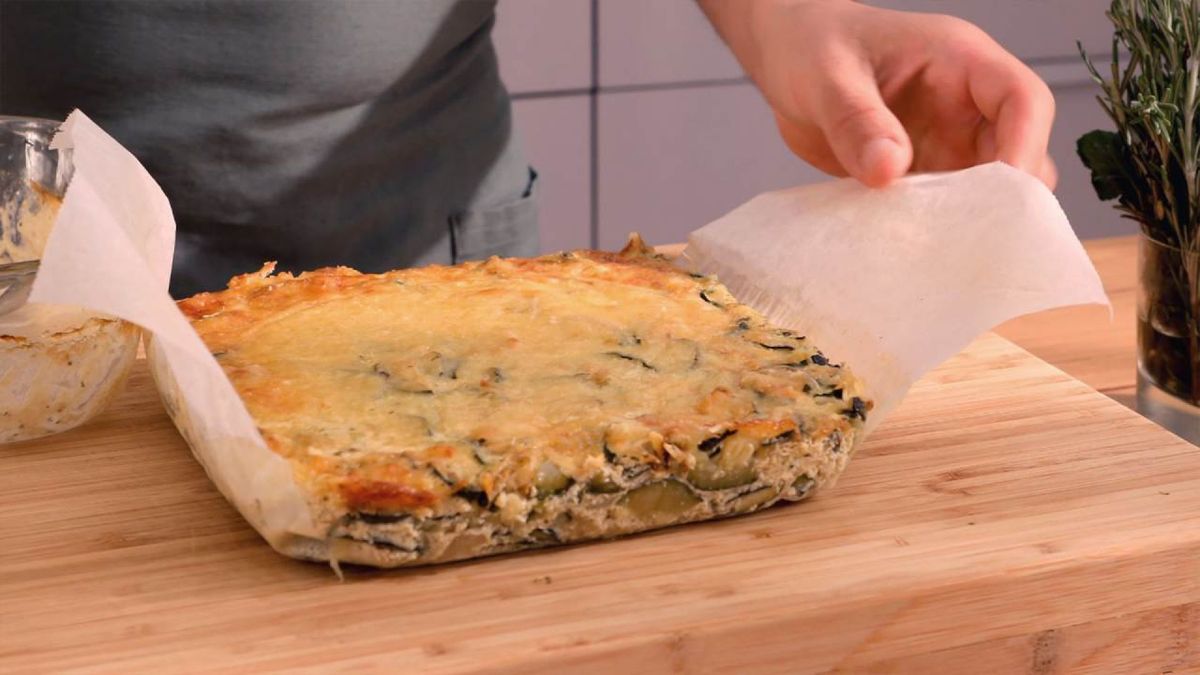 Pastel de calabacín al horno   Paso 6