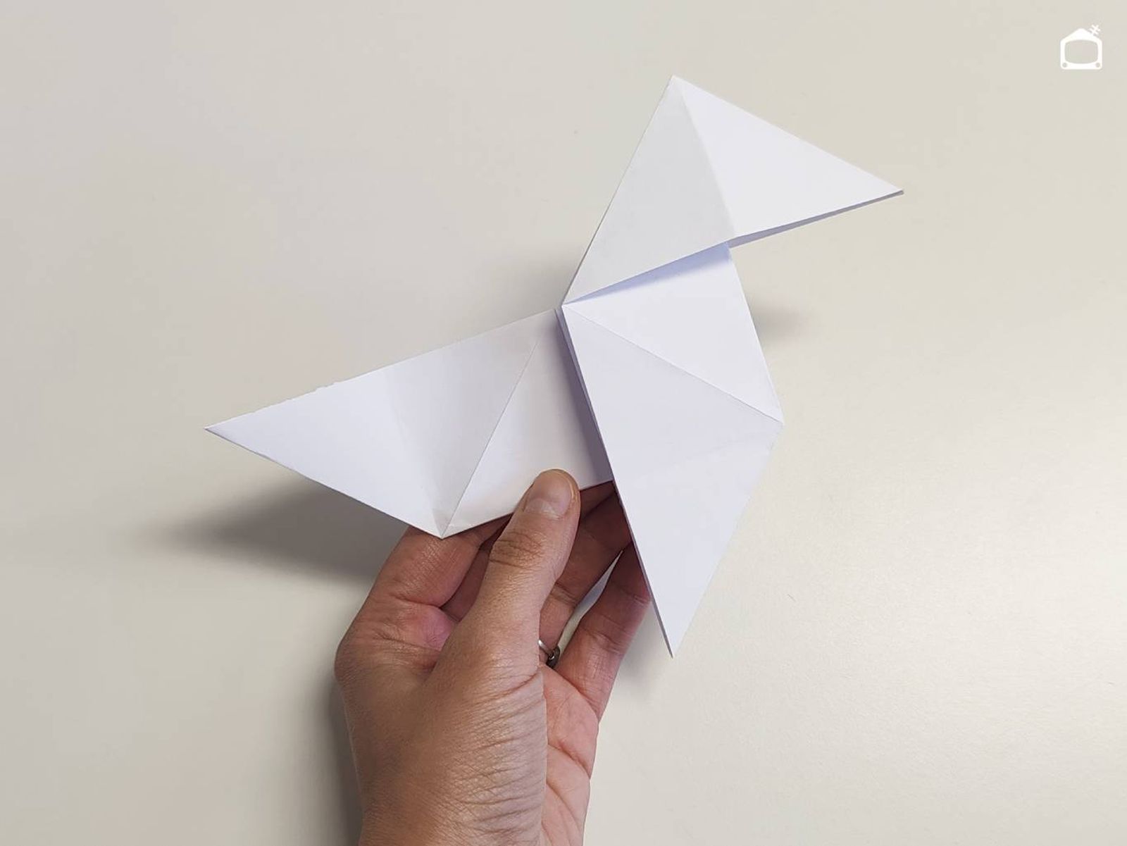 Pajarita de papel.